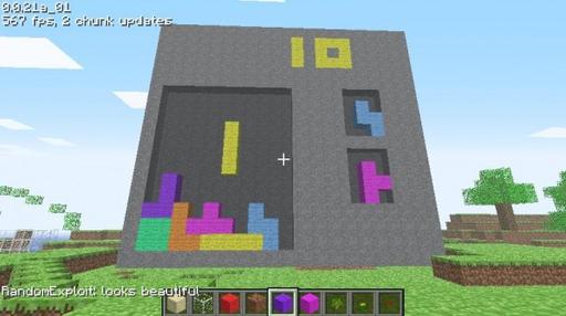 Minecraft - Tetris в Minecraft 